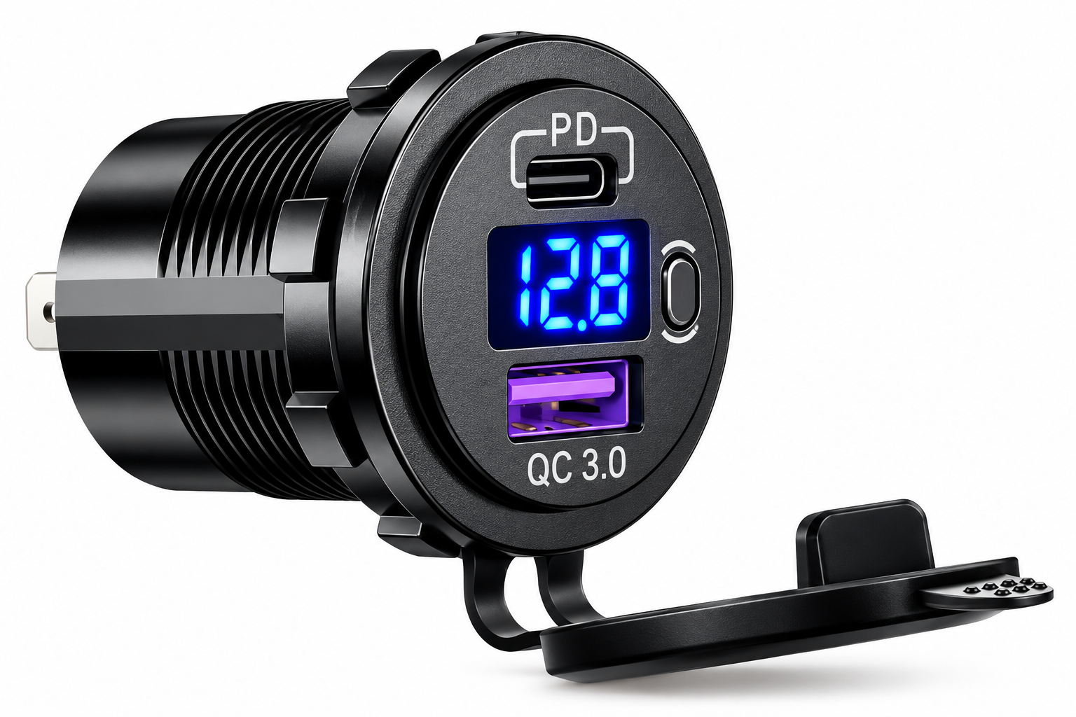 CARREGADOR TURBO USB + C COM